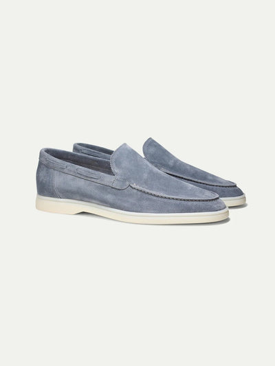 La belle Pièce  light_blue_yacht / 39 Alpino Gavarias Yacht™ | Mocassin luxe daim hyper confort