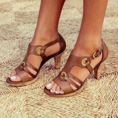 La belle Pièce  Sandale Brown / 34 Sandale Cruz | Semelle surélevée & Confort extrême