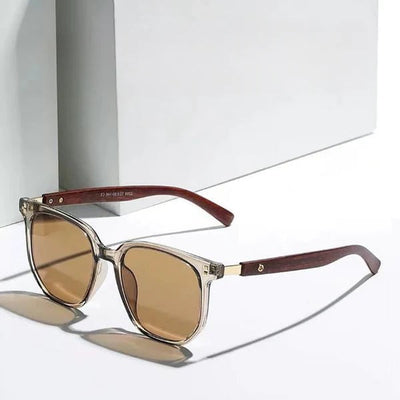Les Plus Branchés Brown Luxury vintage wood lunette