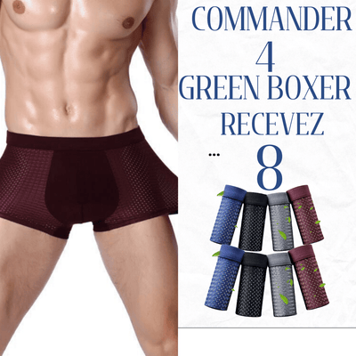 Les Plus Branchés S / 1 Pack de 4 couleurs recevez 8 Boxers Boxer en Fibre de Bambou - [Offre Spéciale] Achetez un lot De 4 obtenez-en 8