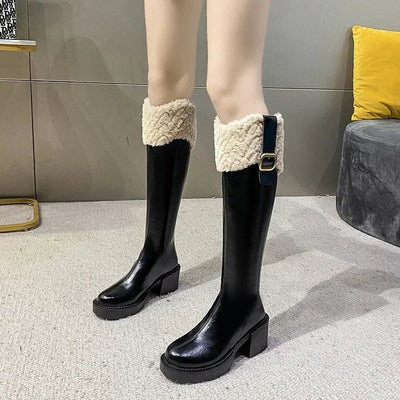 Pournous.store botte Bottine Montante à fourrure | Chic et pratique
