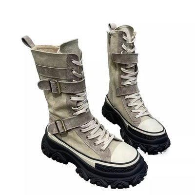 La belle Pièce  Bottes Gray / 35 SOLEN BOOTS |  BOTTINE TENDANCE